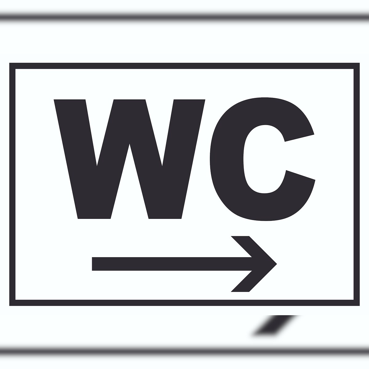 WC rechts Schild A3 (297x420mm) Image