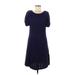 Vivienne Vivienne Tam Casual Dress: Blue Dresses - Women's Size Medium