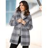 Outdoorjacke CLASSIC BASICS, Damen, Gr. 38, gelb (schwarz, camel, kariert), 70% Polyester, 20% Polyacryl, 4% Baumwolle, 3% Viskose, 3% Polyamid, gemustert, mehrfarbig, Langarm, Jacken