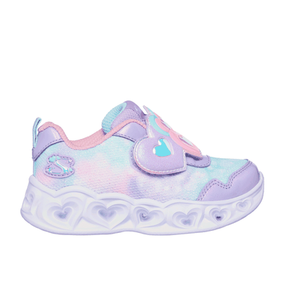 Skechers Girl's Heart Lights - Lovin Reflection Sneaker | Size 10.0 | Lavender/Light Pink | Textile/Synthetic