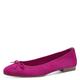 Tamaris Damen Klassische Ballerinas, Frauen Flats,Abendschuhe,Slip-ons,Freizeitschuhe,sportlich,Ballerinen,Pumps,Halbschuhe,flach,Fuxia,37 EU