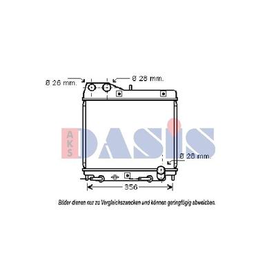 AKS DASIS Kühler, Motorkühlung für HONDA 19010PWAG01 100055N