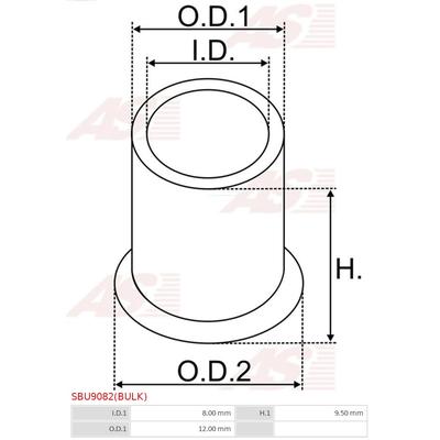 AS-PL Buchse, Starterwelle Universal SBU9082(BULK) Image