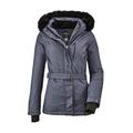 Killtec Women's Wasilla Wmn Ski Jacket I Functional Jacket with Zip-Off Hood and Snow Guard, womens, Functional jacket with zip-off hood and snow guard, 36110-000, denim, 36 (EU)