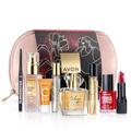 Avon Beauty Gift Set with Radiance Maximising Serum, Renewal Power Serum, Glimmerstick Eyeliner, Far Away EDP, Today EDP, Attraction for Her EDP, Power Stay Gel Nail Enamel and Ultra Matte Lipstick