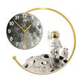 LANMOU Night Light Wall Clock, Clocks For Bedrooms Unusual Wall Clocks Wall Clocks For Living Room Modern Kitchen Clocks Wall Radio Controlled Clock Silent Quartz Decorative Clocks (set B)