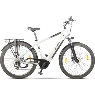 E-Bike ROVER "Trekking TMM 709" E-Bikes Gr. 48 cm, 28 Zoll (71,12 cm), silberfarben E-Bikes
