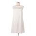 Gianni Bini Casual Dress: White Dresses - Women's Size Medium