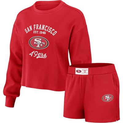 San Francisco 49ers WEAR by Erin Andrews Waffle Lounge Set – Damen Image