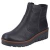 Winterstiefelette RIEKER, Damen, Gr. 40, schwarz, Lederimitat, klassisch, Schuhe, mit modischem 4,5 cm Keilabsatz