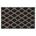 Black 30 x 20 x 0.41 in Area Rug - George Oliver Jerail Area Rug w/ Non-Slip Backing Polyester | 30 H x 20 W x 0.41 D in | Wayfair