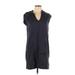 Mod-O-Doc Casual Dress: Blue Dresses - Women's Size Large