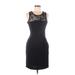 Aqua Casual Dress - Sheath Scoop Neck Sleeveless: Black Solid Dresses - Women's Size Medium