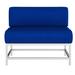 Source Furniture Delano Patio Chair w/ Sunbrella Cushions in Pink/Gray/White | 25 H x 32 W x 34 D in | Wayfair