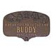 Montague Metal Products Inc. Dog Memorial Plaque Metal in Gray | 6.75 H x 10.5 W x 0.32 D in | Wayfair PM-2 -CGLS