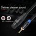 Naierhg Audio Cable 0.3m Gold-Plated Dual Shielding 3.5mm Male to 5Pin XLR Female Audio Connection Cord Black