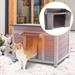 Tucker Murphy Pet™ Djordi Cat House for Outdoor Cats Feral Kitty Shelter w/ Insulated Liner for Winter Waterproof Rabbit Hutch for Bunnies | Wayfair