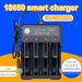 WNG Charger 4-Slot Lithium 18650 USB Black Charger Battery Ac 3.7V Battery Dual 110V 220V Charging 18650 Rechargeable Battery Charger