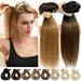 Benehair THICK Double Weft Human Hair Extensions Clip In Real Remy Full Head 20 -150g 8 Pieces 18 Clips Brown