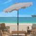 SAFAVIEH Outdoor Living Zimmerman 7.5 Ft Square Market Umbrella, Base Not Included