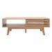 SAFAVIEH Rori Mid-Century 1-Shelf Walnut Coffee Table - 46" W x 23" D x 16" H