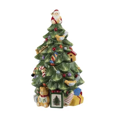 Spode Christmas Tree 250th Anniversary Figural Tree Cookie Jar - 12.25"H