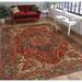 Fine Vintage Heriz Willow Red/Navy Rug - 7'10" x 10'4"