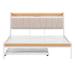 Queen Size Metal Platform Bed Frame with Twin size trundle