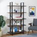 SAFAVIEH Home Collection Euan 5 Shelf Cross Back Etagere - 41" W x 13" D x 70" H