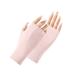 Tooayk Workout Gloves Women Outdoor Protection Gloves Wrist Length Sun Block Driving Gloves Fingerless Glove Work Gloves Fingerless Gloves Pink