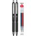 Zebra Pen G-350 Retractable Gel Pen with 2 Refills Medium Point 0.7mm Space Black Barrel Black Rapid Dry Ink 2-Pack (40112)