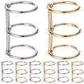 8pcs Metal Binder Rings Book Rings Loose Leaf Rings 3-Ring Binding Rings