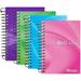 Small Notebook Memo Size Pad 4 X5.5 Spiral Side Bound 180 Mini Wirebound Pocket Personal Notebooks Assorted Color 4-Pack