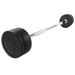 Body Solid Tools - SBB100 Rubber Coated Fixed Straight Barbell 100lb