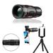SDJMa BAK-4 Prism 18X25 Monocular Telescope Compact Weather Resistant Scope Designed for Bird Watching Hiking Hunting Archery and More Black (With smartphone stand&tripod)