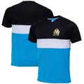 "T-shirt Olympique de Marseille Polyester Color Block - Bleu/Noir - Homme"