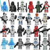 24 Pcs Star Wars Figures Building Blocks Toys Set 1.77 Inch Iron Fist Army Transparent Stormtroopers Jesse Birthday Gift for Kids Fans of Star Wars Building Toys