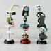 6PCS The Nightmare Before Christmas Car Interior Decoration Action Figure Anime Jack Saly Zero Decoration Animation Accessories Gift