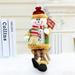 Black and Friday Deals 2023 Shldybc Christmas Ornaments Knitted Snowman Ornaments Cute Plush Sitting Posture Santa Claus Long-legged Doll Window Party Doll Decoration Holiday Ornaments