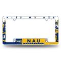 University of Northern Arizona Lumberjacks Metal License Plate Frame Chrome Tag Cover All Over Design 6x12 Inch