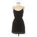 Wilfred Casual Dress - Mini Scoop Neck Sleeveless: Black Print Dresses - Women's Size X-Small