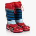Playshoes Boys Red Race Car Rain Boots