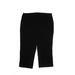 Christopher & Banks Casual Pants - High Rise Straight Leg Cropped: Black Bottoms - Women's Size 12