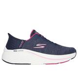 Skechers Women's Slip-ins: Max Cushioning Elite - Prevail Sneaker | Size 9.0 | Navy/Pink | Textile/Synthetic | Vegan | Machine Washable