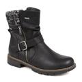 Pavers Ladies Casual Biker Boots - Black Size 2 (35)