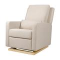 babyletto Sigi Recliner & Glider In Eco-Performance Fabric | Water Repellent & Stain Resistant Polyester or Polyester Blend in Gray/Brown | Wayfair