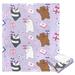 Northwest Cartoon Network We Bare Bears Love Letters Throw Polyester in Indigo | 60 H x 50 W in | Wayfair 1WBB236000002OOF