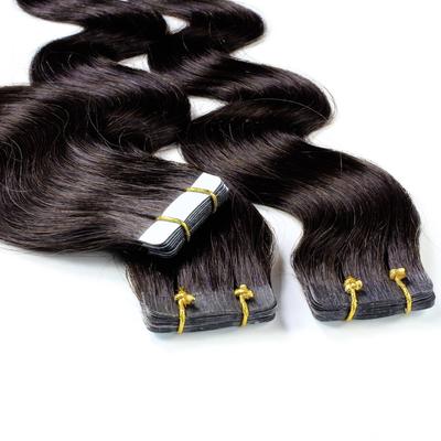 hair2heart - Tape Extensions Echthaar #5/0 Hellbraun Haarextensions 10 ct Schwarz Damen (41.49 € / 1 ct)