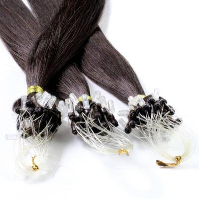hair2heart - Microring Extensions Echthaar #5/0 Hellbraun 1g Haarextensions 25 ct Schwarz Damen (44.49 € / 1 ct)