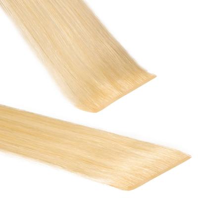hair2heart Invisible Tape Extensions Premium Echthaar #9/0 Lichtblond 40cm Nude Damen
